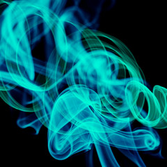 abstract blue smoke