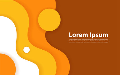 Dynamic textured background design in 3D style with yellow color.