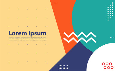 Abstract colorful geometric isometric background,