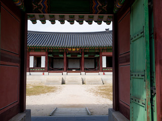 Gyeongbokgung Palace in Seoul, South Korea : SEP 19, 2019.