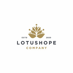 Luxury Lotus for Spa logo design inspiration