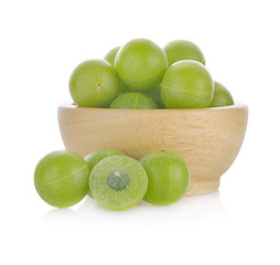  Indian gooseberry isolated on white background