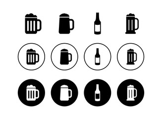 Fototapeta premium set of Beer icons . Beer Icon in trendy flat style