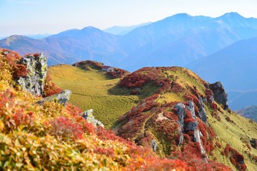高知県と徳島県にまたがる三嶺（みうね、さんれい）は、標高1894ｍの日本二百名山である。高知県の最高峰。全国的な知名度は低いが、地元登山者の中では、「四国で最も美しい山」と言われている。 © kamatari