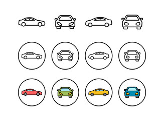 set of Car icons . Car icon vector