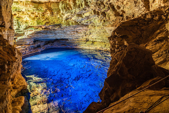 Po&ccedil;o encantado ( charmed well), Chapada diamantina, Brazil