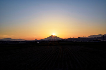 Sunset on Mt. Fuji