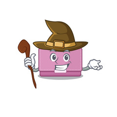 Womens wallet funny but sneaky witch cartoon character design