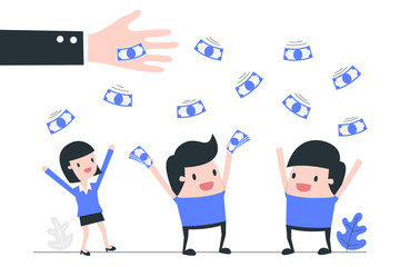 Government support concept illustration.