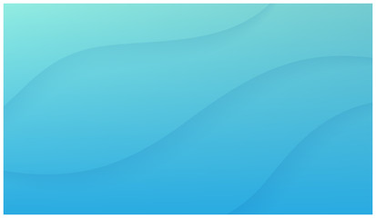 Underwater background with waves. Texture of water surface. Vector illustration. Space for text or object.