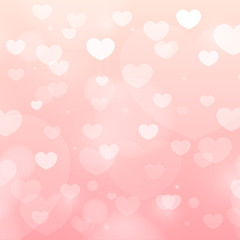 Heart background. Pink background. For backdrop,wallpaper,background. Space for text. Vector illustration.