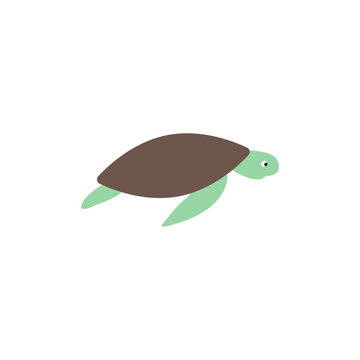 Sea turtle graphic design template vector isolated
