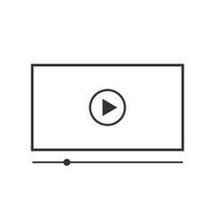 Video player vector icon Template for your design