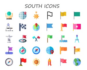 south icon set