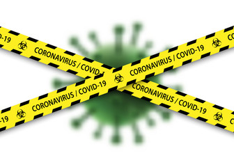 Stop coronavirus banner Template for your design