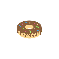Donut graphic design template vector isolated