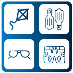 sunglasses icon set