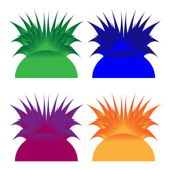 illustration vector graphic of vegetable plantation logo. good for vegetable and green plants logo