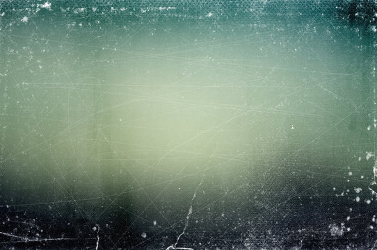 Vintage old abstract blurred retro photo bokeh background with scratches and defects