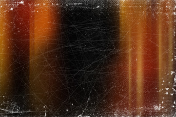 Vintage old abstract distressed blurred retro photo bokeh background with scratches, defects and light leaks