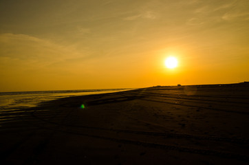 Fototapeta na wymiar Sunset beach Hawai Guatemala