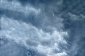 Sky blue Vast on a sunny day with beautiful clouds..