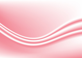 Smooth elegant pink silk or satin cloth texture background. Luxurious background design. Vector Illustration.