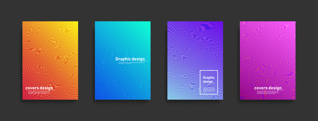 Minimal covers design. Liquid marble pattern design. Future geometric patterns. Eps10 vector.