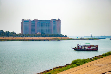 A beautiful view of Phnom Penh city, at Cambodia.