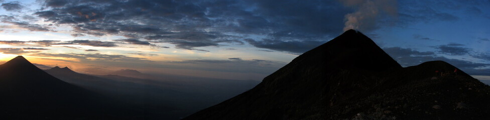 Volcano dawn Guatemala