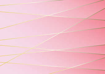 Abstract polygonal pattern luxury golden line with pink template background.Vector background can be used in cover design, book design, poster, cd cover, flyer, website backgrounds or advertising.