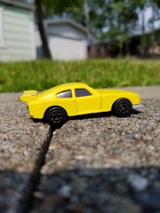 Yellow Car on Concrete