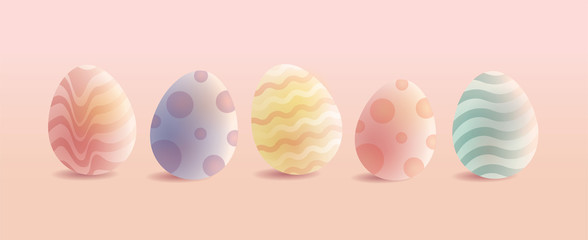 easter eggs greetings design template vector/illustration