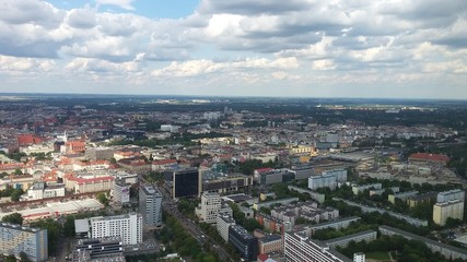 Obraz premium the panorama of Wroclaw Poland.