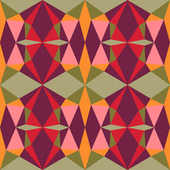 Abstract seamless colourful pattern geometric backgrounds vector design