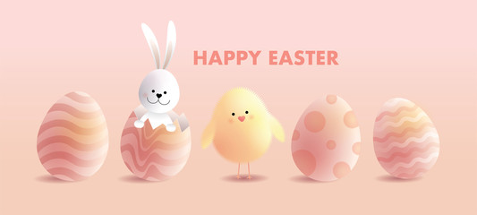 easter eggs greetings design template vector/illustration