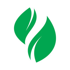green nature leaf balance logo design