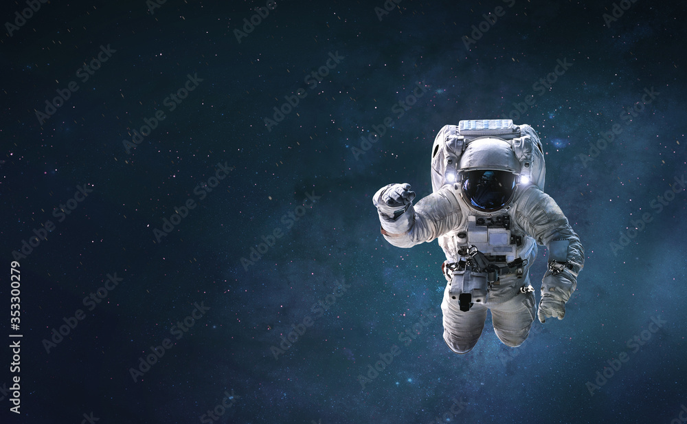 Leinwandbilder astronaut in outer space witrh stars. spaceman. abstract wallpaper for science background. elements 