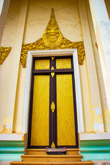 A beautiful view of buddhist temple at Phnom Penh, Cambodia.