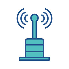 transmitter icon design , flat style trendy collection