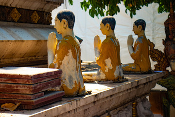 A beautiful view of buddhist temple at  Phnom Penh, Cambodia.