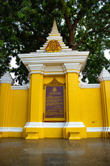 A beautiful view of Real Palace at Phnom Penh, Cambodia.