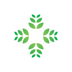 green nature group center logo design