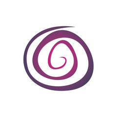 circle color swirl logo design