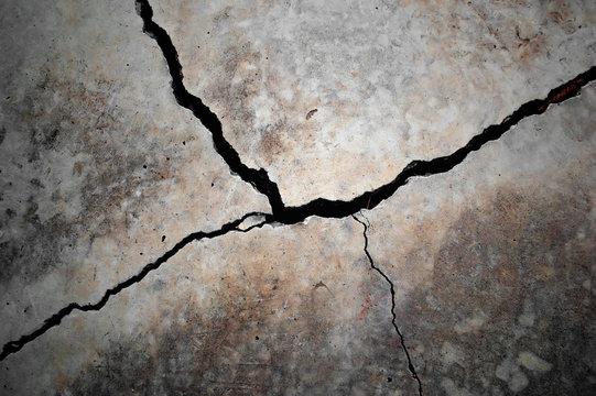 crack concreat floor background