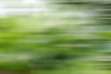 green field blur of motion blur
