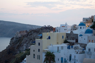Naklejka premium Sunset in Santorini, Greece