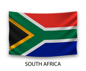 Hanging silk flag south africa
