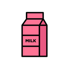 Milk Bottle and box icon