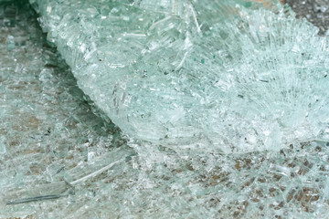 broken glass on the floor